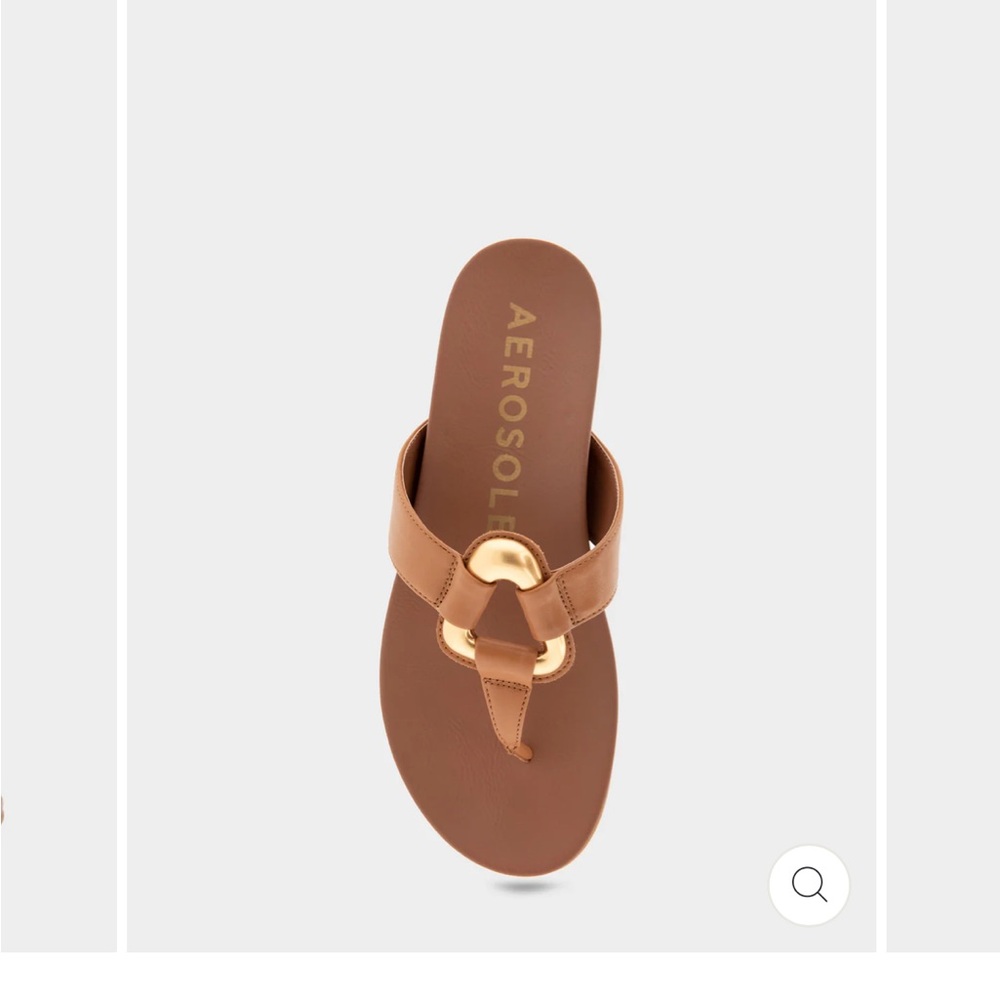 Comfortable faux Leather thong sandal